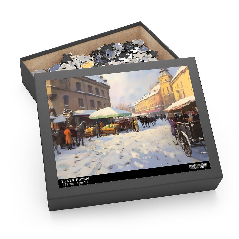 Thumbnail: Old timely market 1 Puzzle (120, 252, 500-Piece)