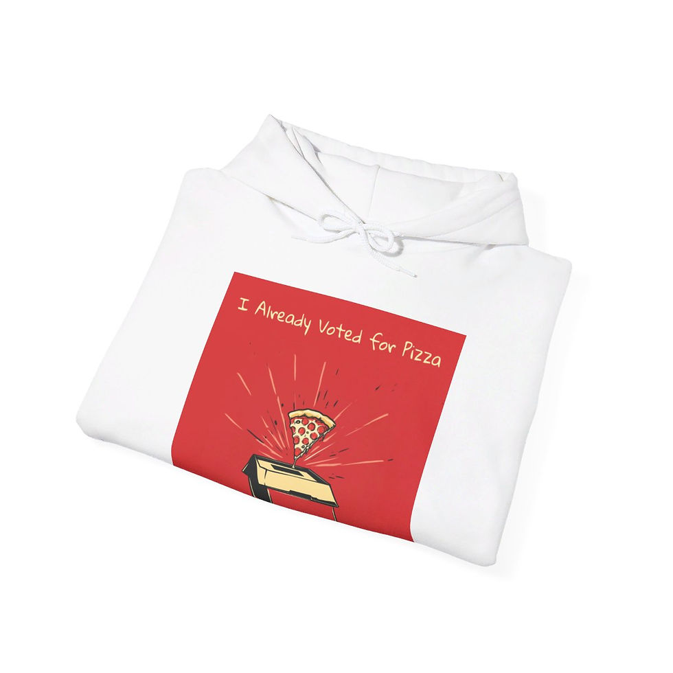 Thumbnail: I Already Voted for Pizza Unisex Heavy Blend™ Hooded Sweatshirt