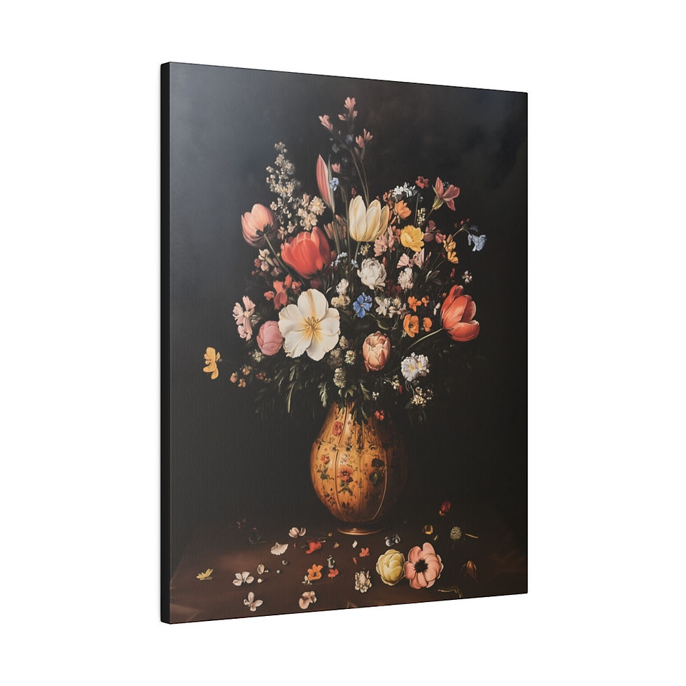 Thumbnail: A large Vase of flower 2 Matte Canvas, Stretched, 0.75"