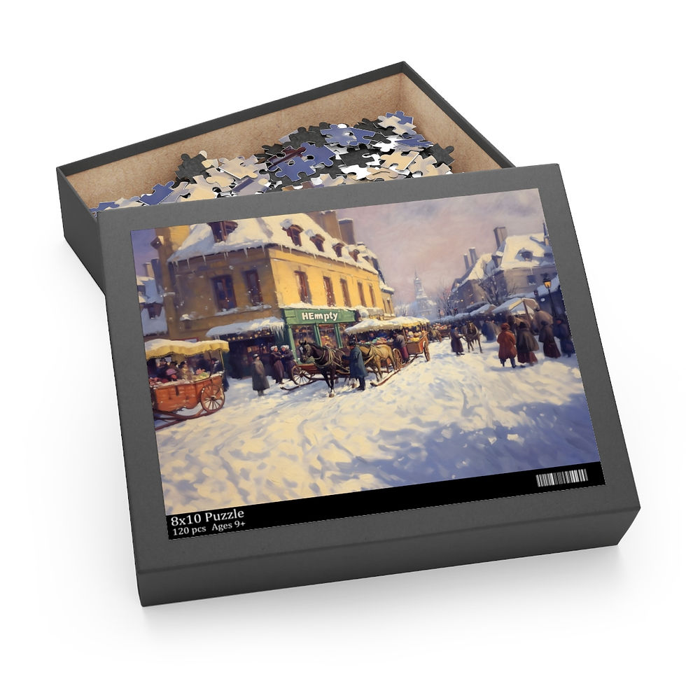 Thumbnail: Old timely market 3 Puzzle (120, 252, 500-Piece)