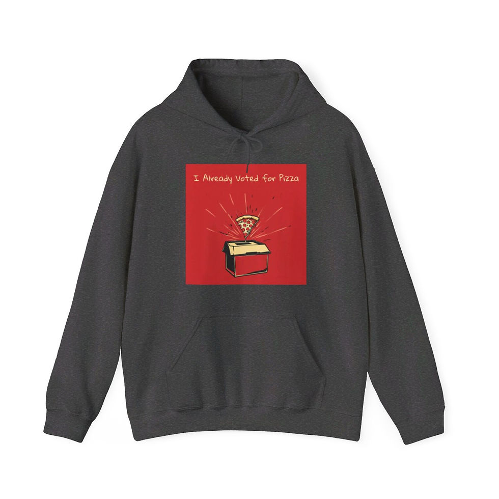 Thumbnail: I Already Voted for Pizza Unisex Heavy Blend™ Hooded Sweatshirt