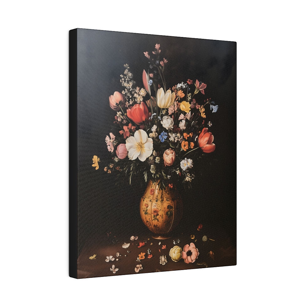 Thumbnail: A large Vase of flower 2 Matte Canvas, Stretched, 0.75"