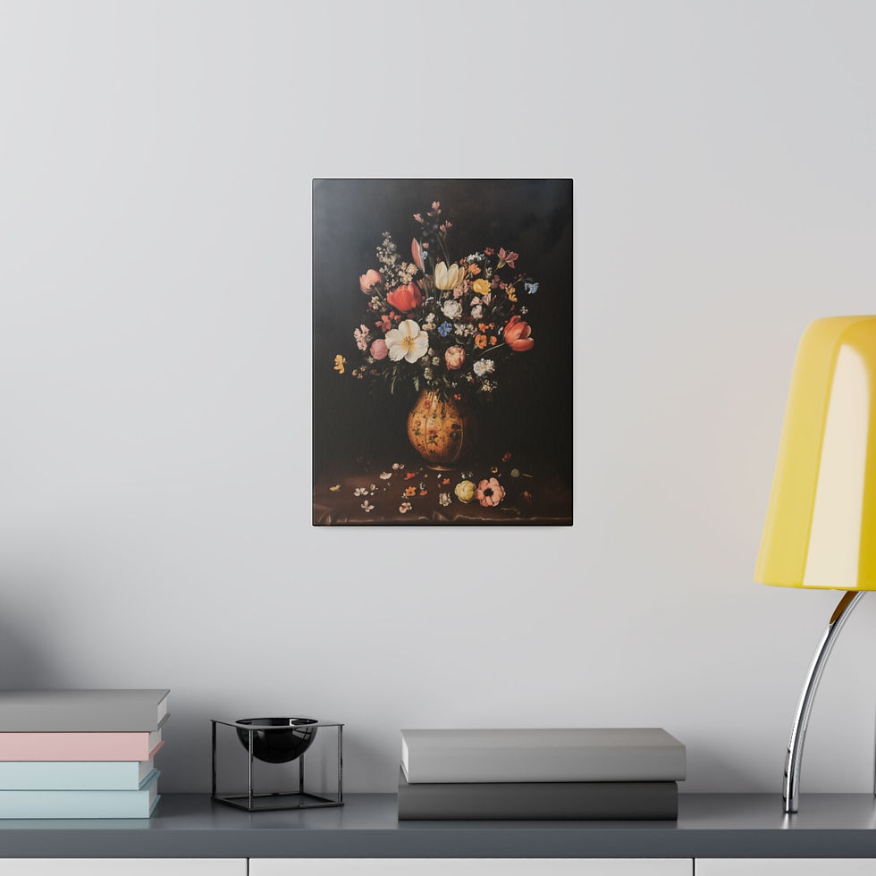 Thumbnail: A large Vase of flower 2 Matte Canvas, Stretched, 0.75"