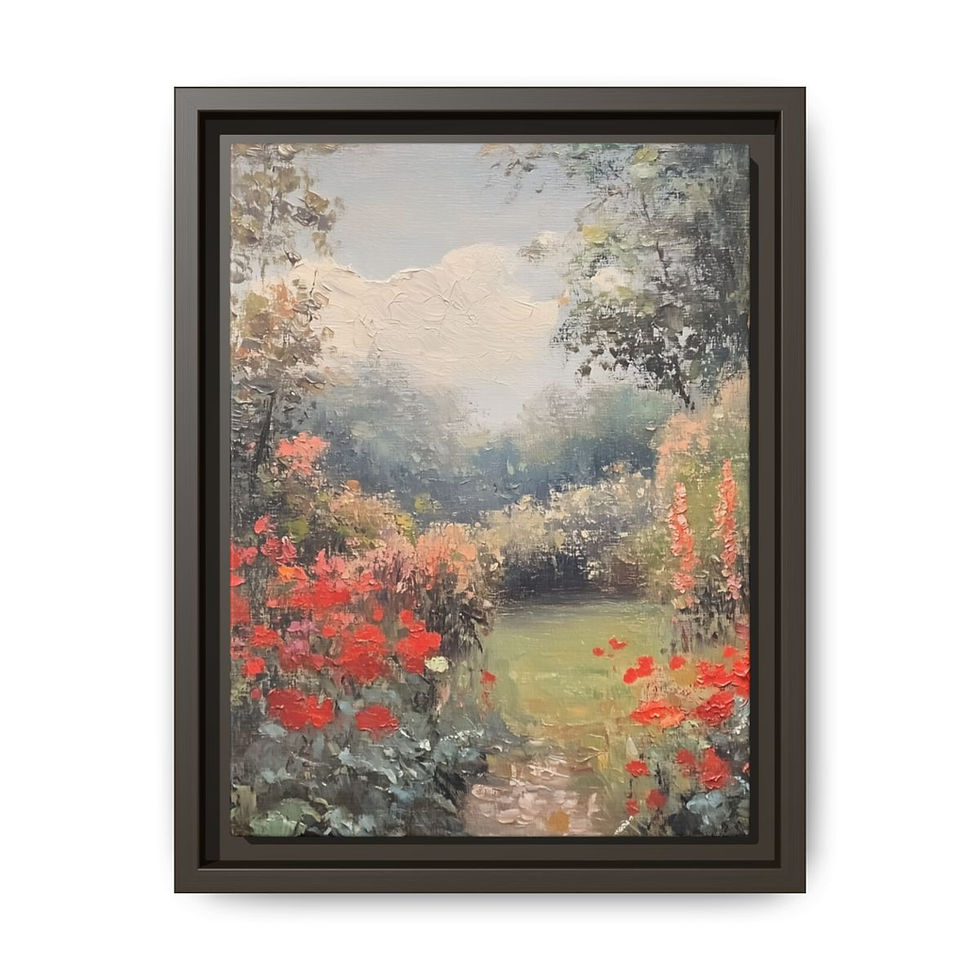 Thumbnail: Vintage oil Painting 2 Matte Canvas, Framed (Multi-color)