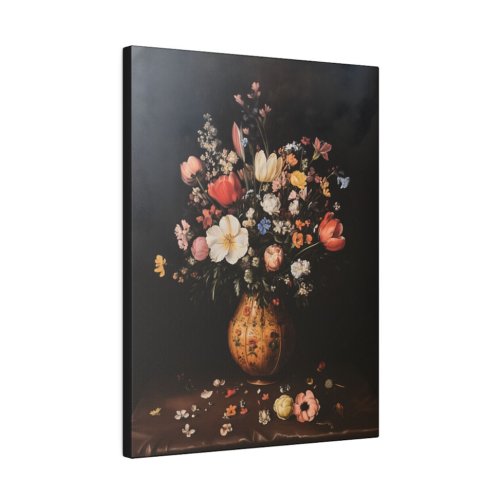 Thumbnail: A large Vase of flower 2 Matte Canvas, Stretched, 0.75"