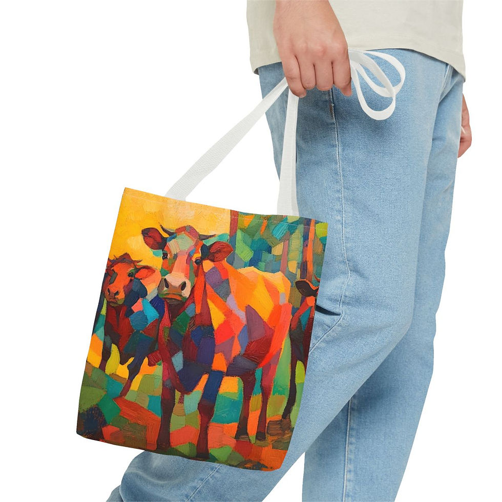 Thumbnail: Cow Tote Bag (AOP)