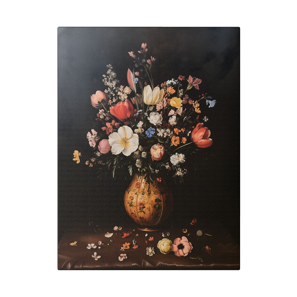 Thumbnail: A large Vase of flower 2 Matte Canvas, Stretched, 0.75"