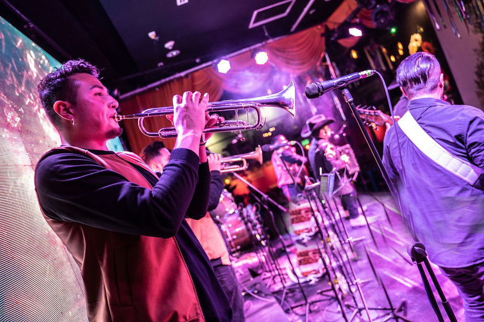 trumpet player at a wedding