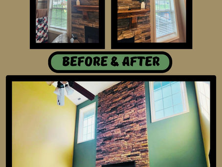 Accent wall completed