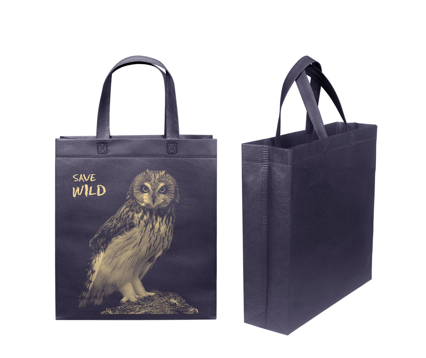 BOX (04) "Сова", темно-синій, 320х400х100 мм