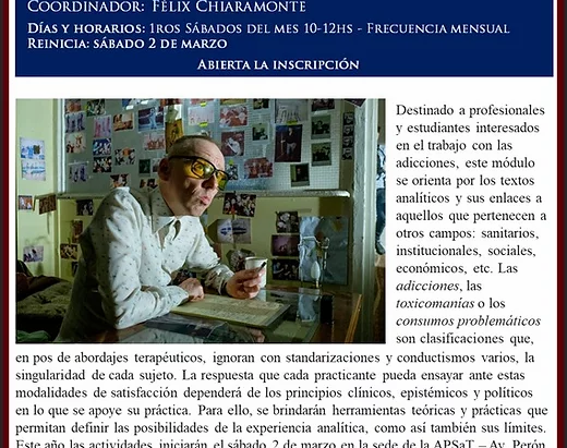 Reinicio Módulo "Respuestas analíticas a las adicciones"