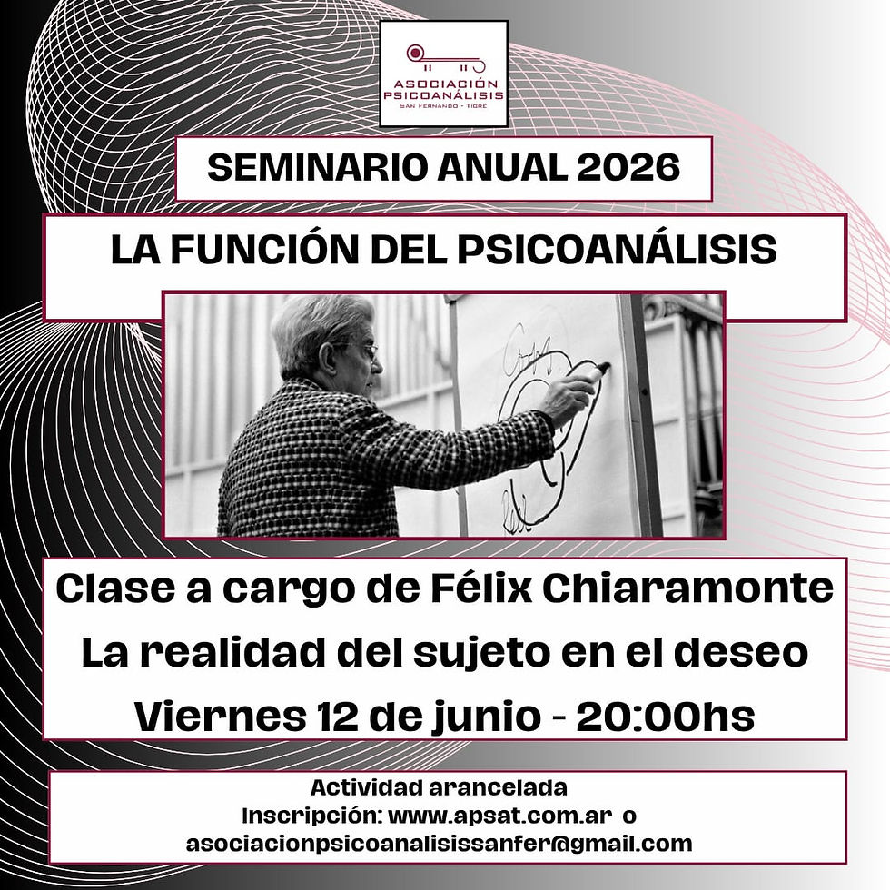 Clase 7: La realidad del sujeto en el deseo