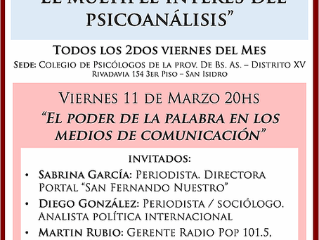 "El poder de la palabra en los medios de comunicación”