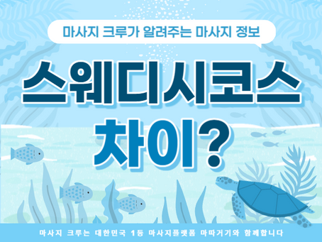 스웨디시 코스 차이 궁금한 사람은 들어와~