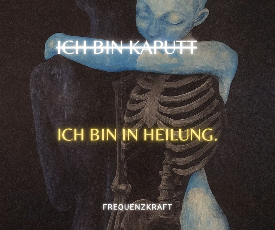 Heilsames Kunstbild einer zärtlichen Umarmung zwischen verletztem Selbst und innerem Kind, steht für Selbstmitgefühl, Transformation und emotionale Heilung.