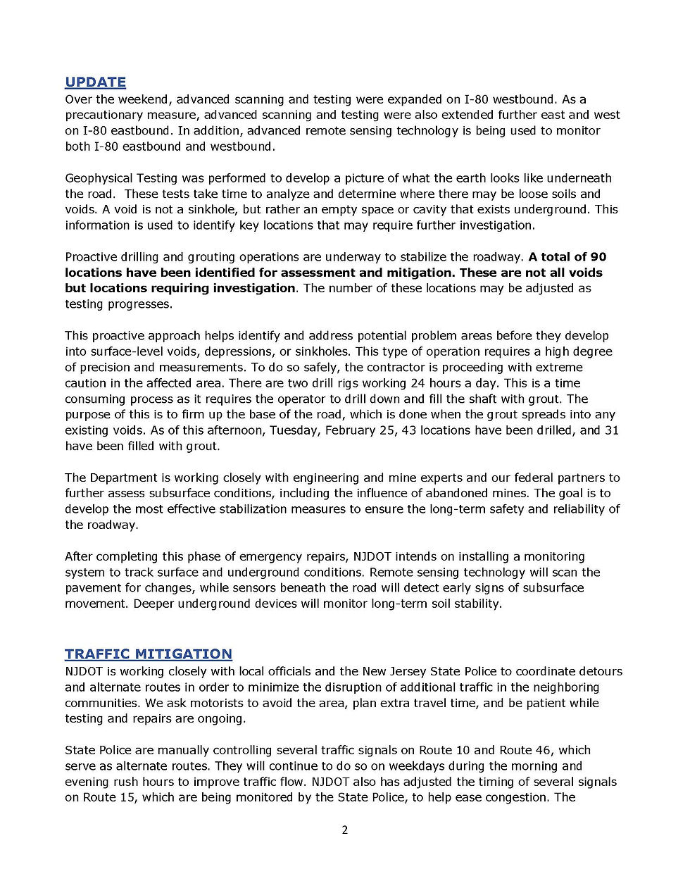 NJDOT update