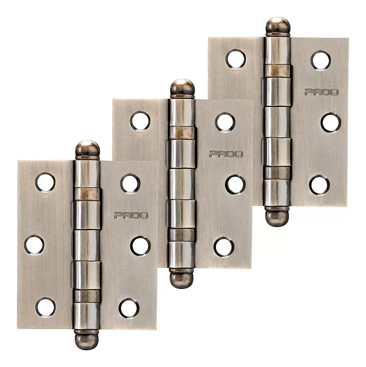 DOBRADIÇA P/ PORTA PADO 3530-BX BRONZE COM ROLAMENTO 3 PEÇAS