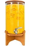 Dispensador de Mango Natural, agua fresca de fruta para eventos sociales en Querétaro.
