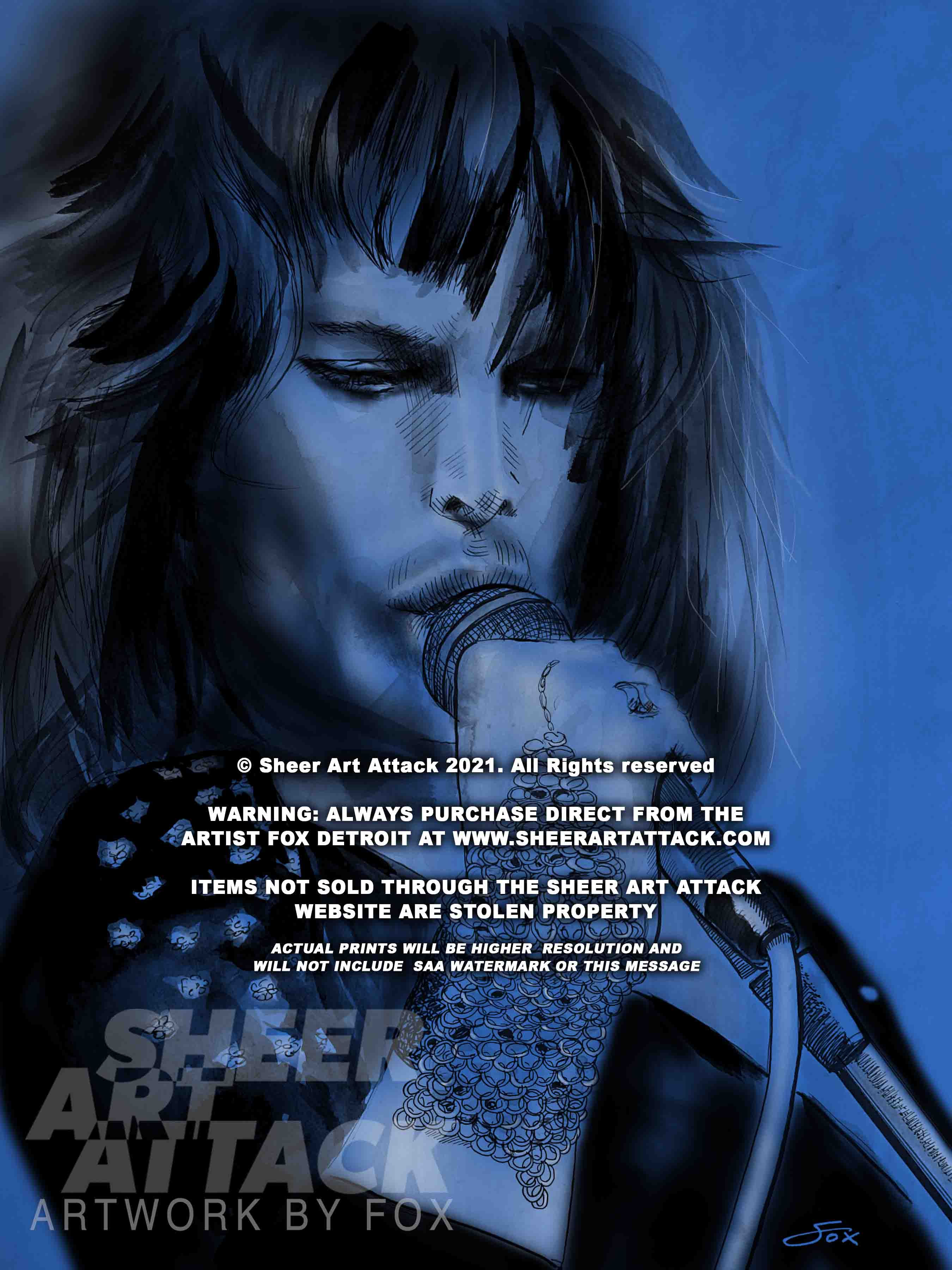 Divine Lush Creature - Freddie Mercury of Queen-inspired art print 