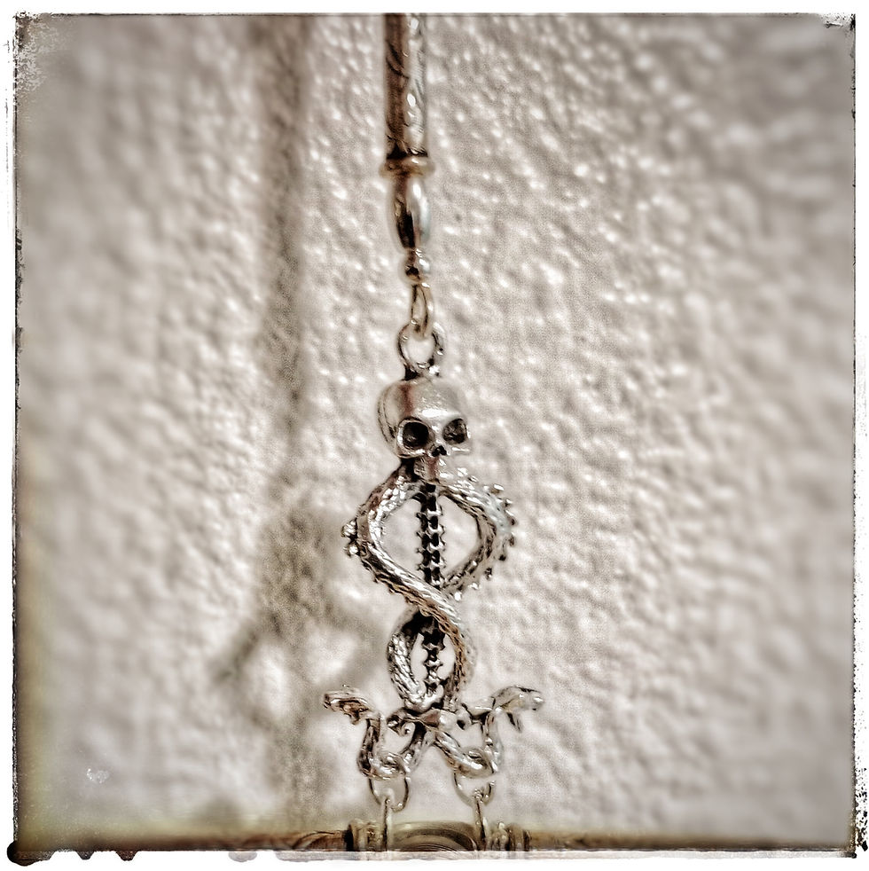 Thumbnail: Santa Muerte Silver Scales Attribute for 17 inch Altar Figure