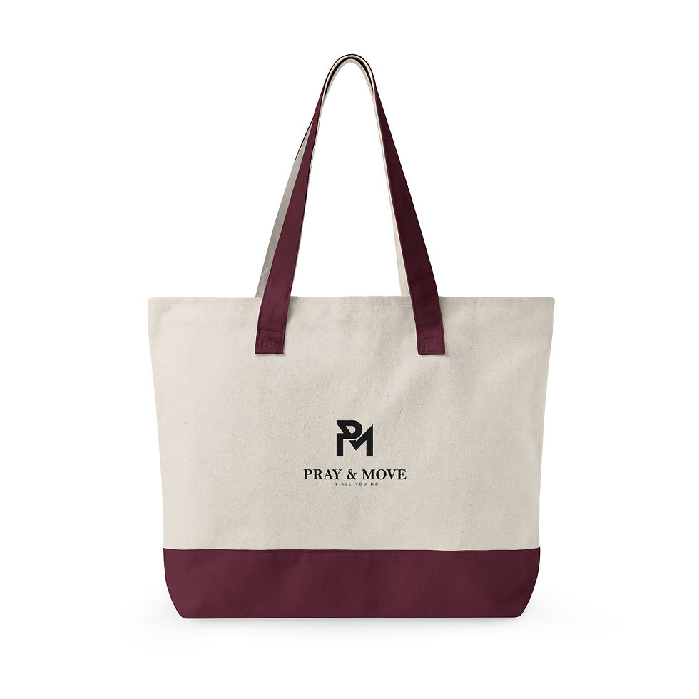 Thumbnail: Zippered Canvas Tote —  Embroidered Beach Bag