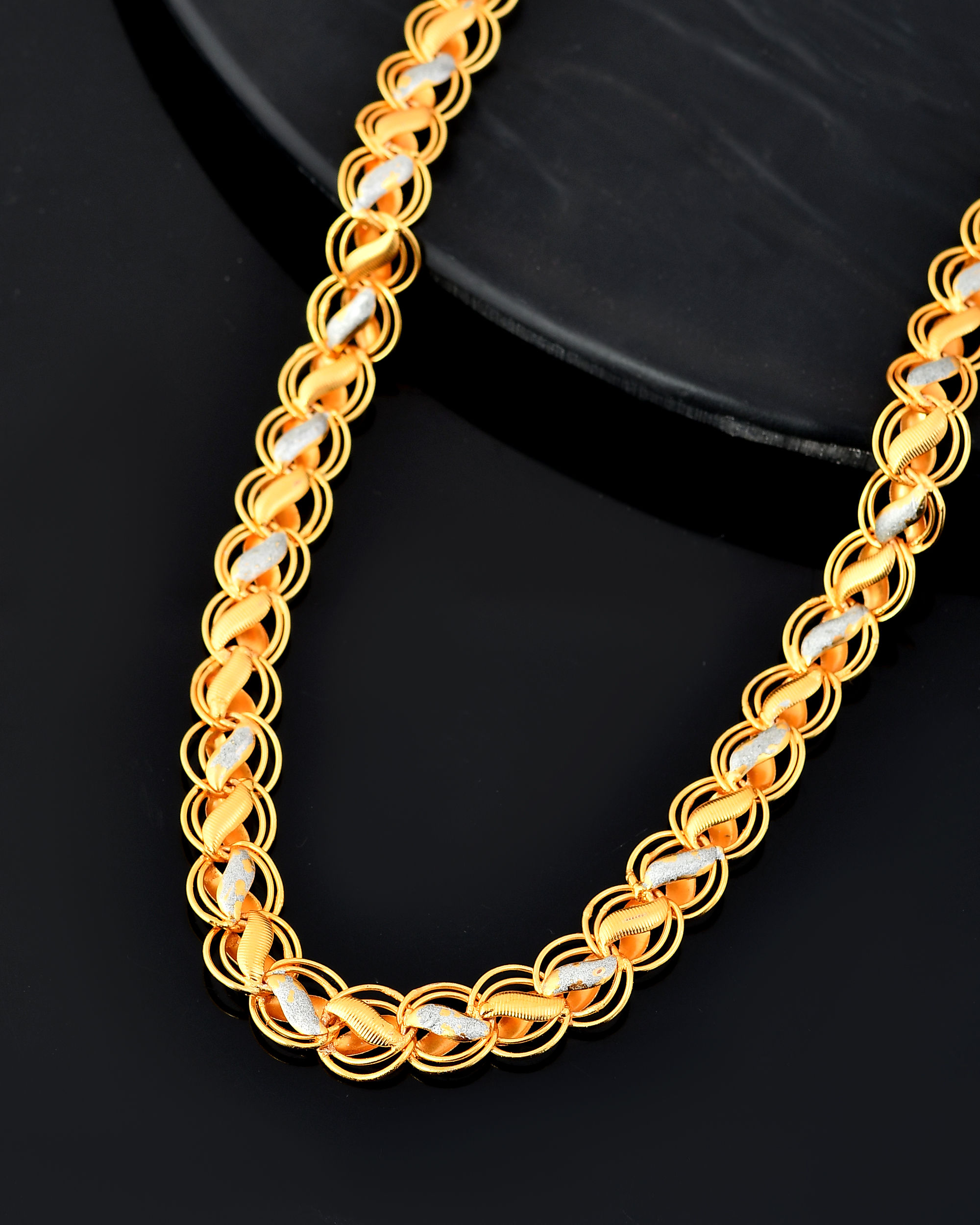 Men Dual-Plated Designer Chain