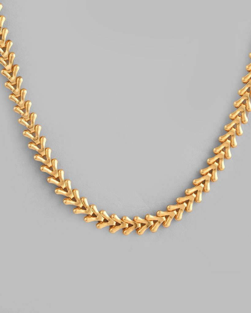 Thumbnail: Gold Plated Designer V Shaped Chain For Men