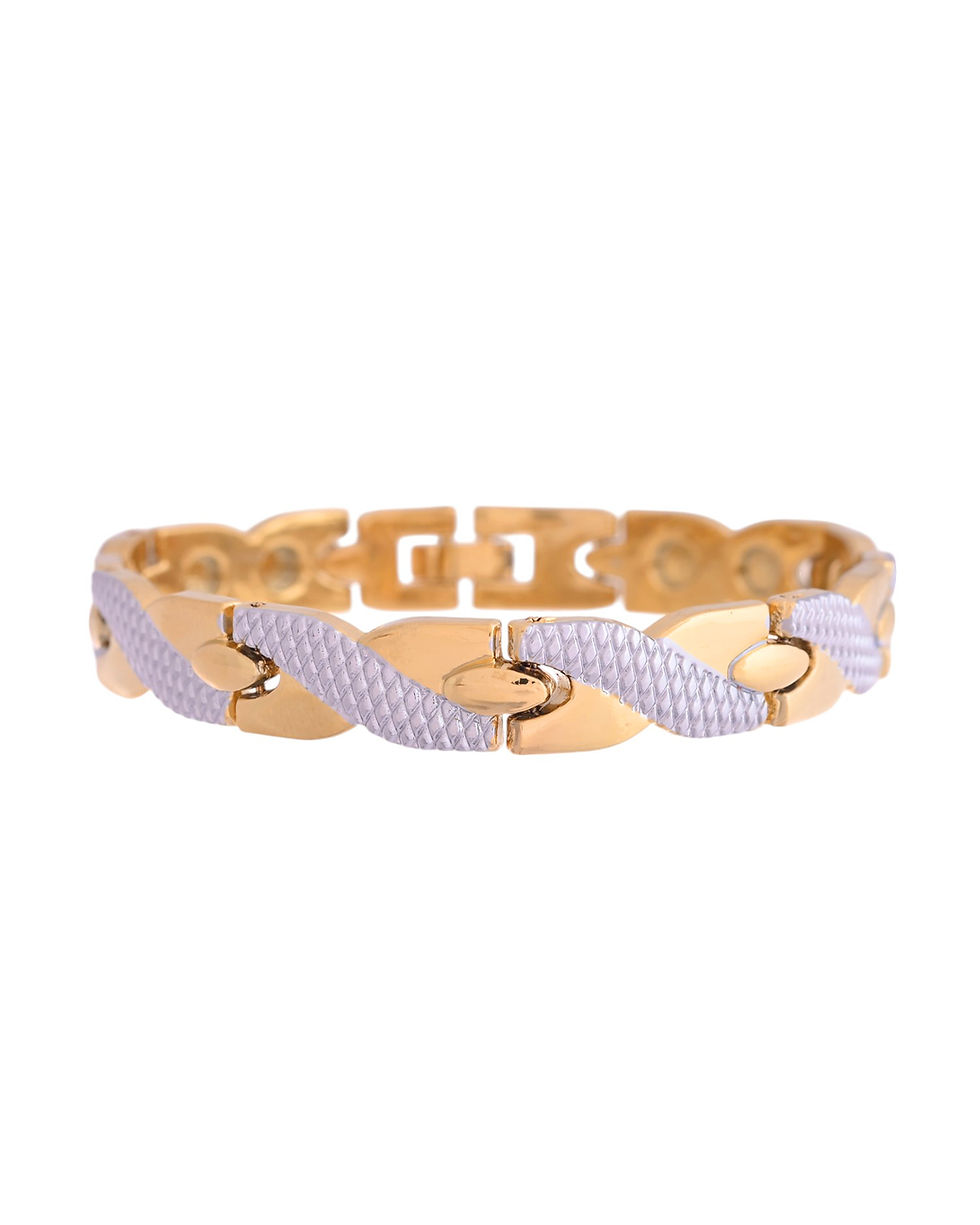 Thumbnail: Double Ton Titanium Energy Health Bracelets For Men