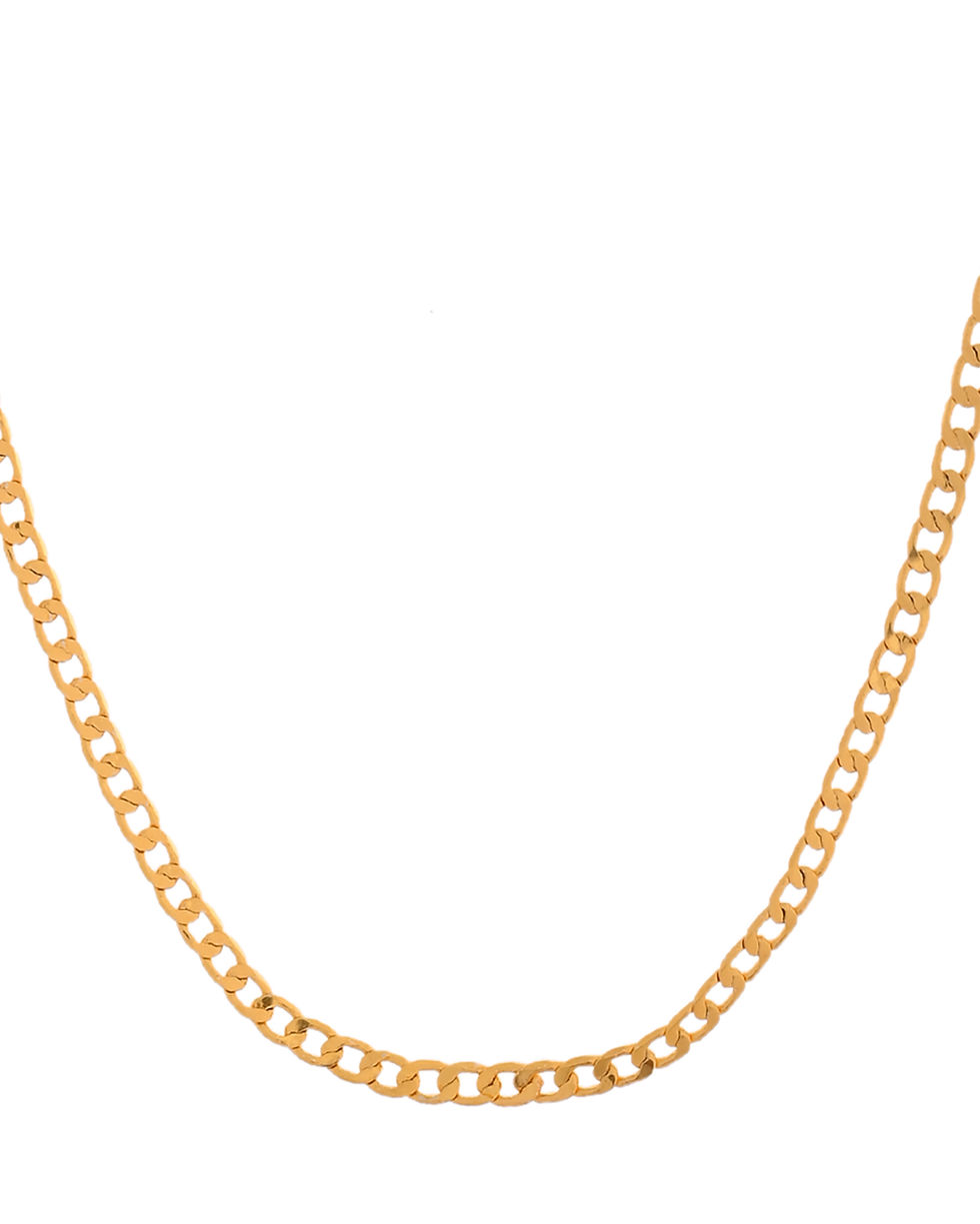 Thumbnail: Stainless Steel Gold-Plated Minimal Link Chain For Women