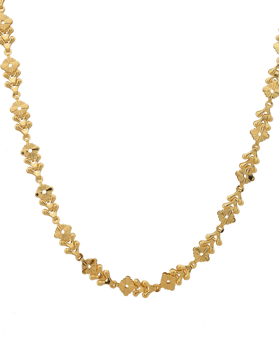 Thumbnail: Gold Plated Designer Square Women Chain
