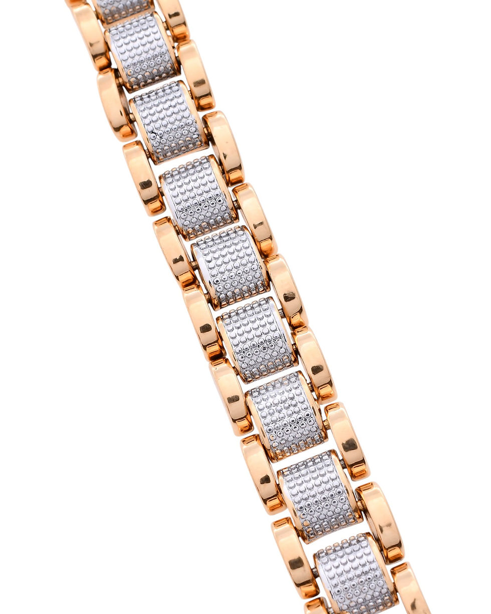 Thumbnail: Men's Dual Toned Designer Bracelet