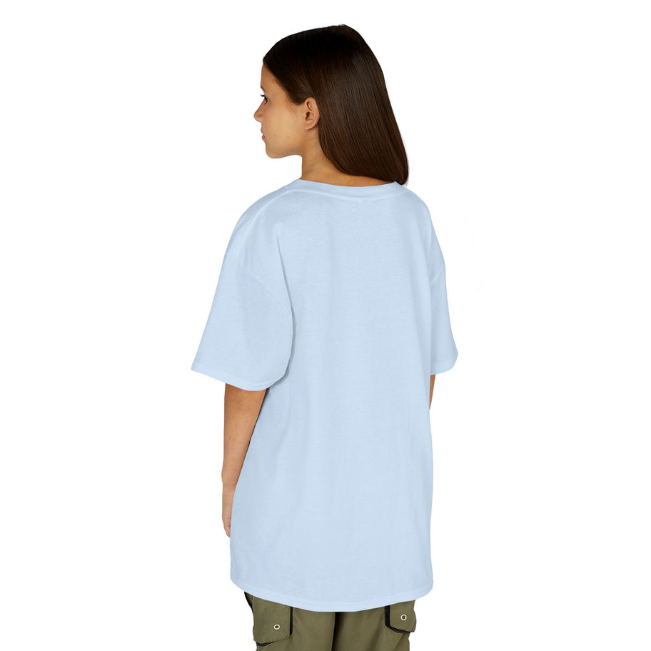 Light Blue oversized graphic T-shirt back view