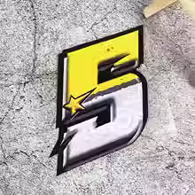Thumbnail: Sternzahl Motorrad Sticker