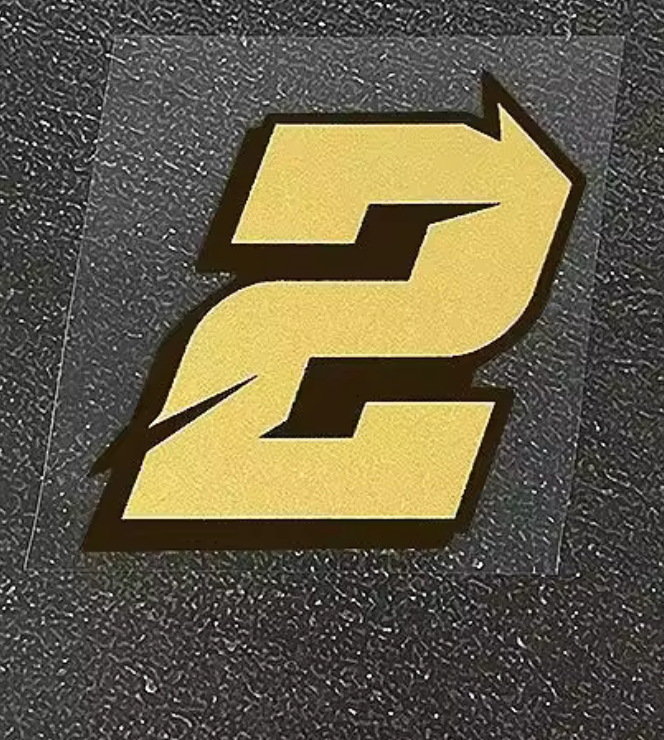 Miniaturbild: Gold MatteNummer Motorrad Aufkleber