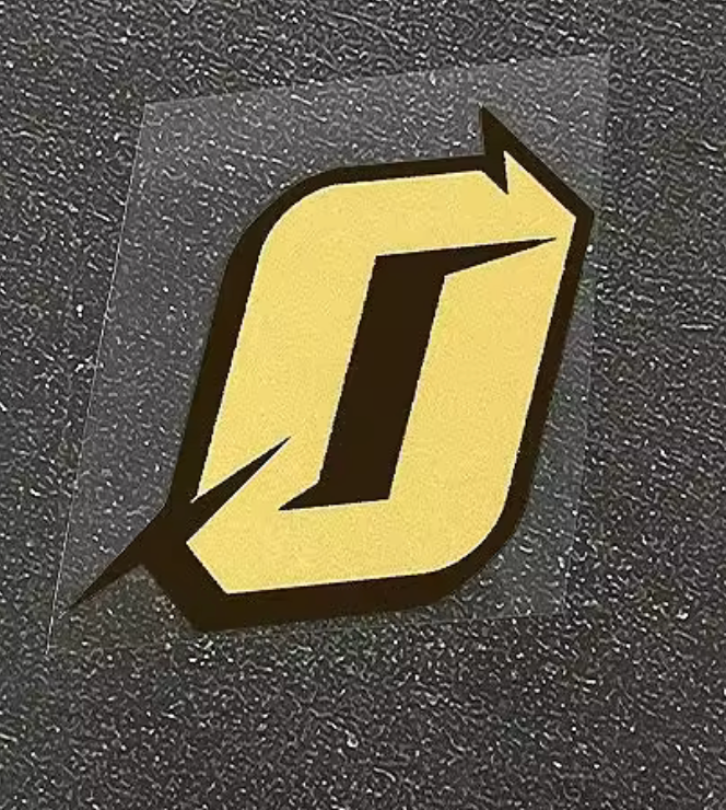 Miniaturbild: Gold MatteNummer Motorrad Aufkleber