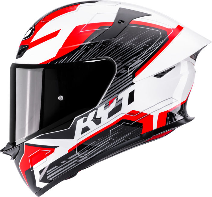 Thumbnail: KYT TT-REVO Speeding weiss-rot-grau