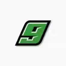 Miniaturbild: Grüne Nummer Motorrad Sticker