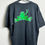 Miniaturbild: Vtg Peace Frogs T Shirt boxy L striped black 90s Made in USA Single Stitch