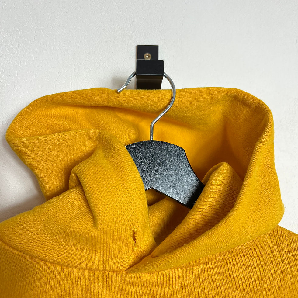 Miniaturbild: Vintage Russell Athletics Blank Hoodie M yellow canary USA made 90s Sweater