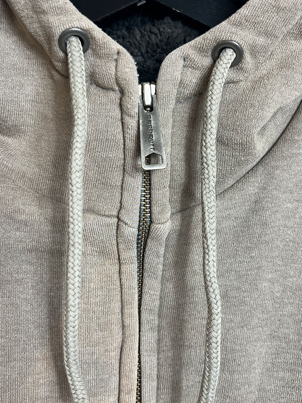 Miniaturbild: Vintage Carhartt Sweat Zipper L brown sun faded Sherpa lined distressed Hooded W