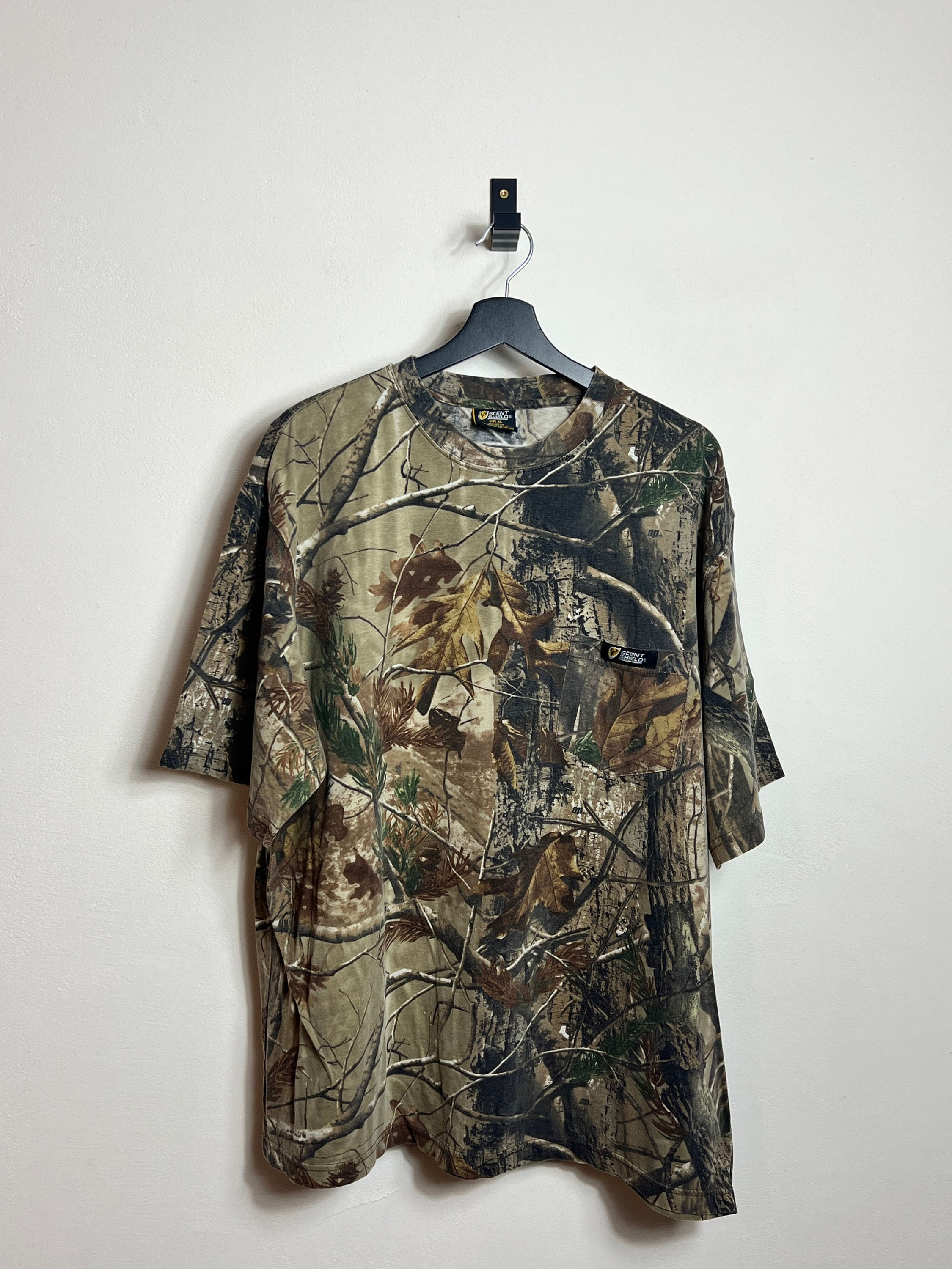 Scent Shield Realtree T Shirt XL Camouflage Wood Tarn