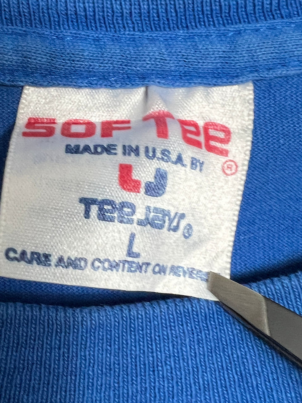 Miniaturbild: VTG Baja Mexico T Shirt M blue 90s Single Stitch Neon 80s Style Surf Skate