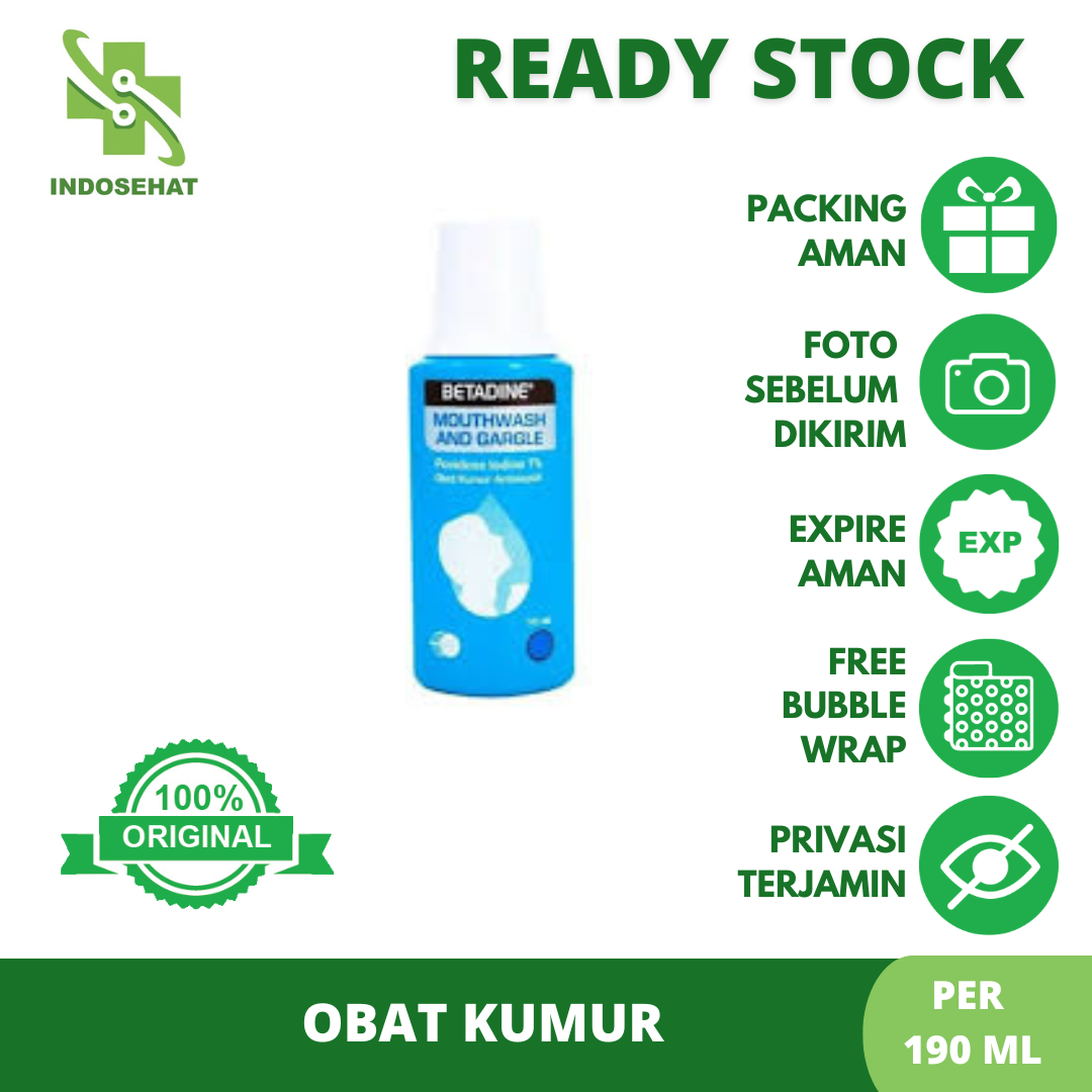 Betadine Gargle besar 190 ml