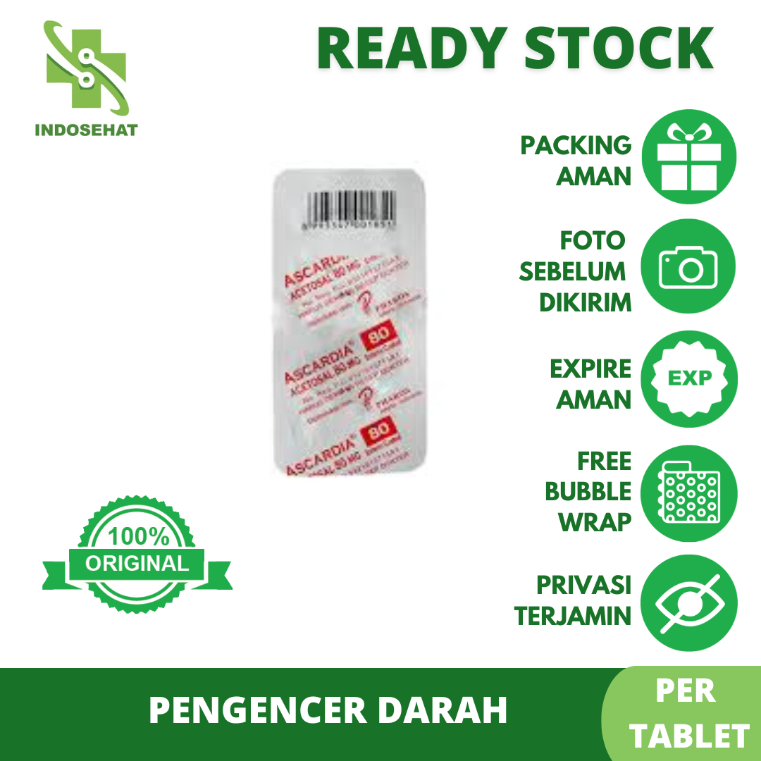 ASCARDIA 80 MG BOX 10 STR @ 10 TAB