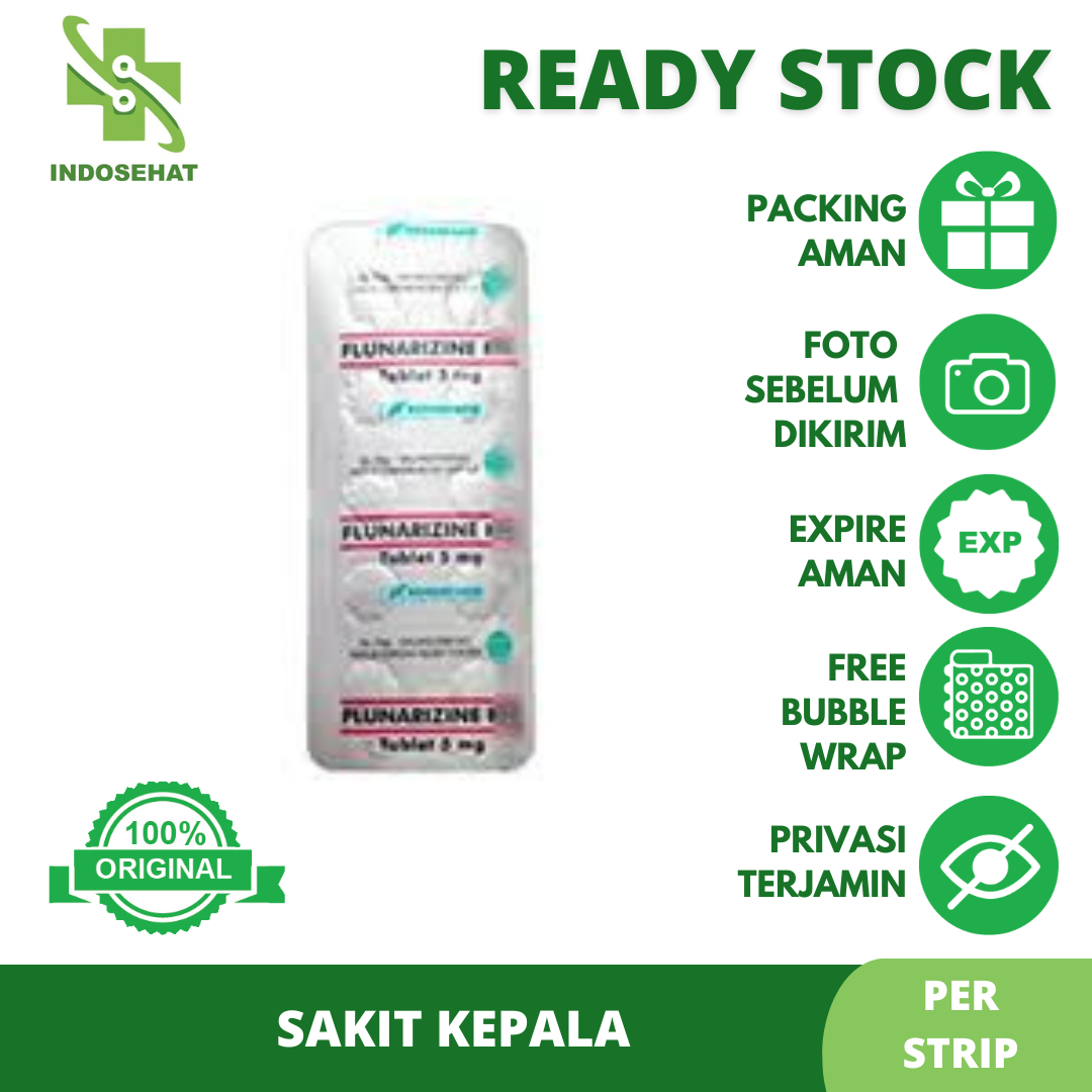 FLUNARIZINE BERNOFARM 5 MG BOX 10 STR @ 10 TAB