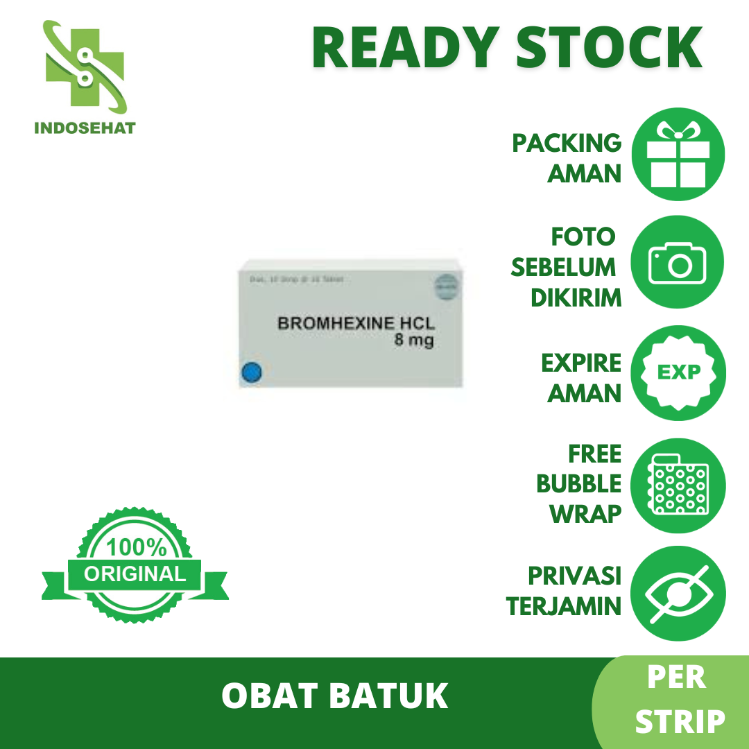BROMHEXINE HCL 8MG @ 10 TAB
