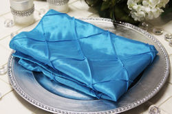 pintuck napkin aqua $.75