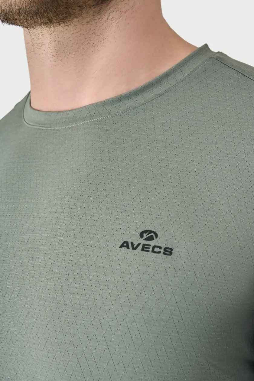Прев'ю: Футболка AVECS зелена з технологією Soft Touch