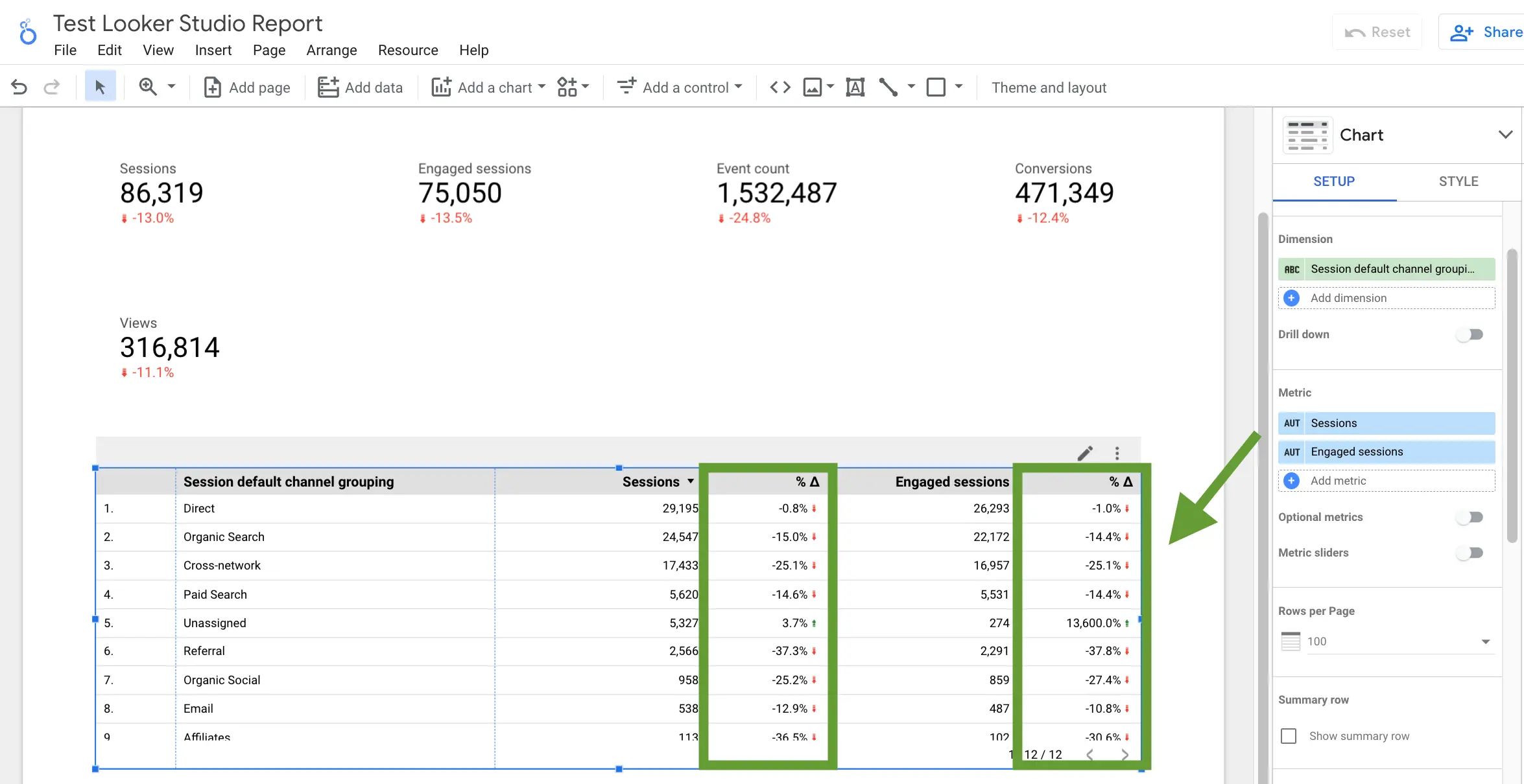 how-to-add-date-range-comparison-indicators-in-looker-studio-xyz-lab