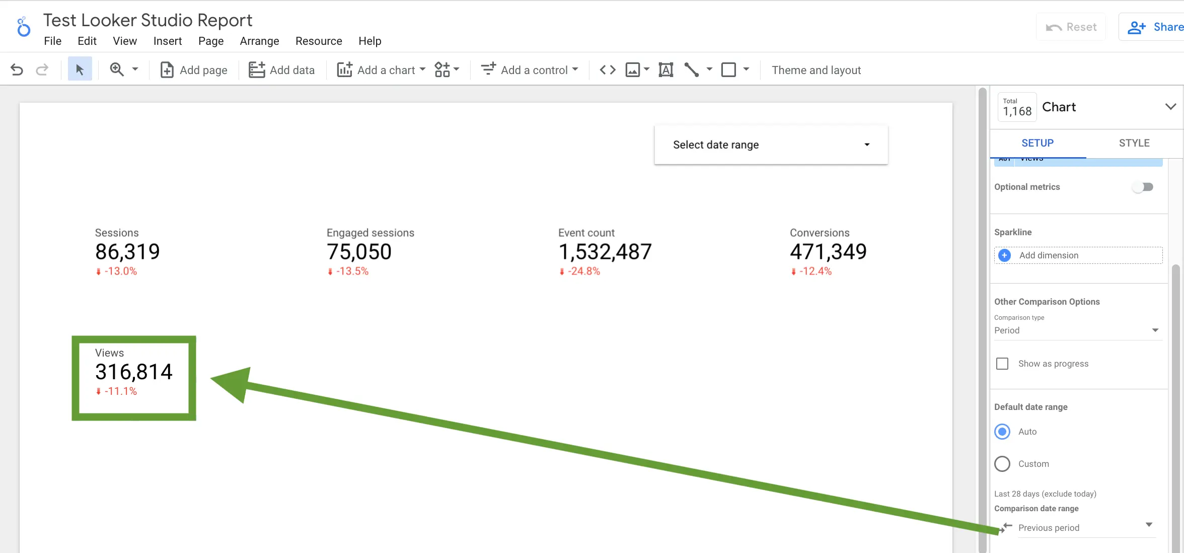 how-to-add-date-range-comparison-indicators-in-looker-studio-xyz-lab